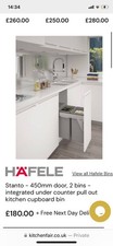 Haefele 450mm door, 2 bins