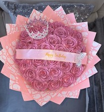Handmade Ribbon Rose Eternal