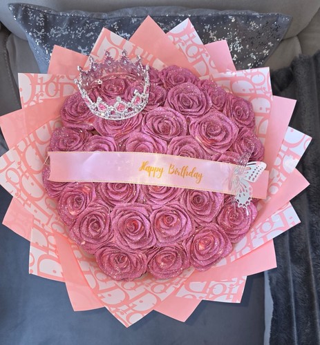 Handmade ribbon rose eternal - ribbon,
