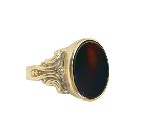 Antique edwardian carnelian - carnelian, &