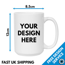 15oz Large Custom Printed Mug