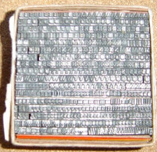 PRINTERS TYPE.  8 POINT TIMES  by ADANA.  Suit ADANA USERS or similar.