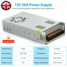 360W AC 100-240V to DC 12V 30A