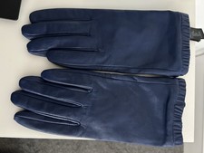  COS ROYAL BLUE LEATHER GLOVES