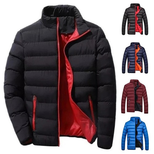Mens winter warm quilted parka - mens,