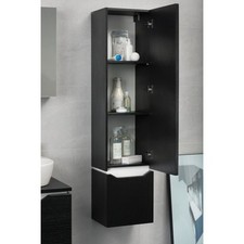 Bathroom modern black - modern, wood