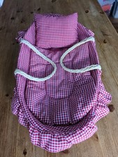 Baby Doll Gingham Carry Cot