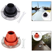 Silicone Tent Stove Jack Chimney Vent for Yurt Hot Stove Outdoor Camping
