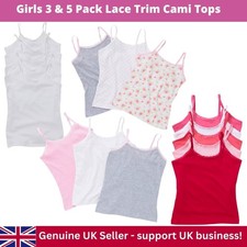 Girls 3 or 5 Pack Cami Vests