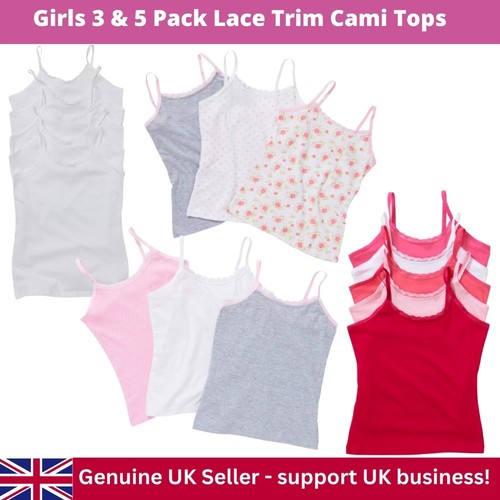 Girls pack cami vests - girls,