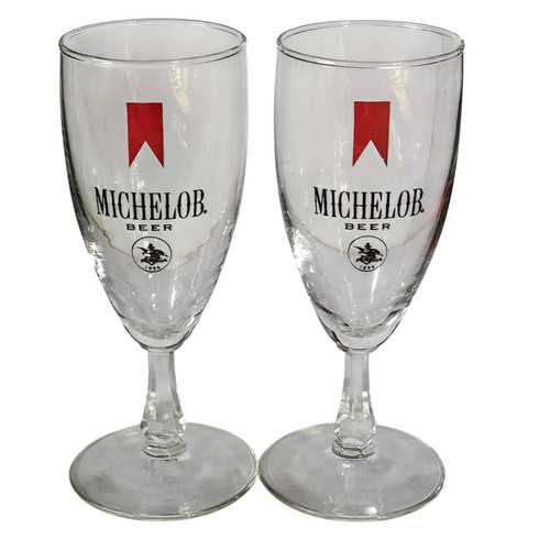Michelob beer glasses set 2 - set, of