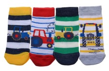 4 pairs of Farm Tractors Boys