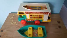 Vintage Fisher Price Play Family Camper Van Complete Playset 1972 
