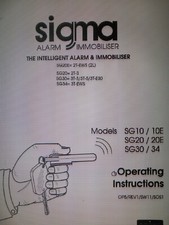 Sigma alarm and immobiliser