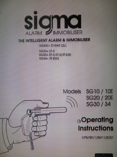Sigma alarm and - , immobiliser