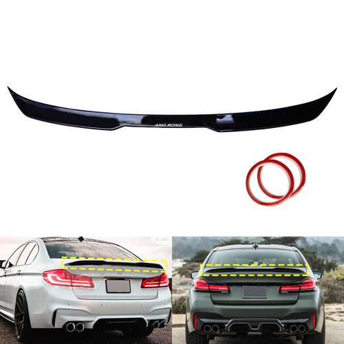 Gloss black rear boot spoiler - black,