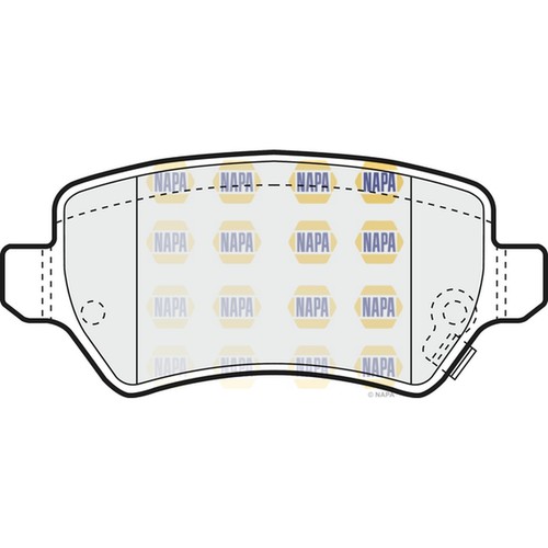 Brake pads set for kia - set, venga