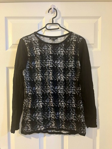 Leo guy black white patterned - black,