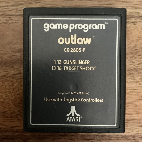 Outlaw for atari 2600 card - for,
