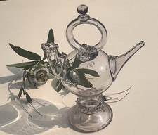 Traditional Catalan or Spanish Càntir Water Jug c 1930/1940 Hand Blown Art Glass