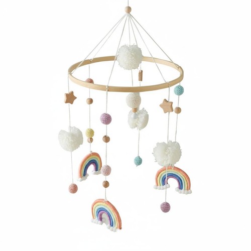 Rainbow crib mobile nordic - rainbow,
