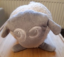 Ewan the Dream Sheep Sleep Aid  Grey Night Light Heartbeat Lullaby Soother