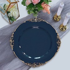 6 NAVY BLUE 13" Round with