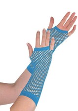🎭 Ladies Girls 80s Style Long Lace Fishnet Gloves – Fancy Dress Accessory
