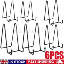 6PCS Stand Holder Iron Easel Display Metal Frame for Photo Book Display Plate
