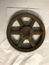 Vintage Cast Iron Pulley Gear Sprocket Flywheel Steampunk 9-1/4"