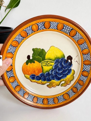 Vintage hand painted spanish - hand,