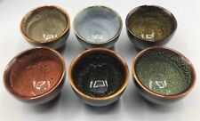 A Set Of Six Chinese Jianzhan Tea Bowls