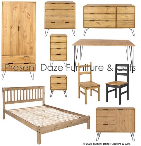 Augusta pine hairpin legs - pine, +