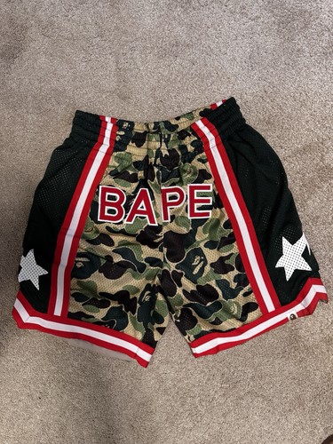 Men camo bape shorts - camo,