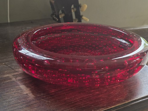 Vintage red whitefriars - vintage, glass
