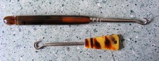 2 ANTIQUE BUTTON HOOKS FAUX