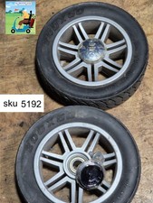 Drive Style + Mobility Scooter FRONT Wheels Solid Black 200x50 Tested & Working