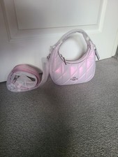 Coach Carmen pink silver pearlised Crossbody Bag BNWT 