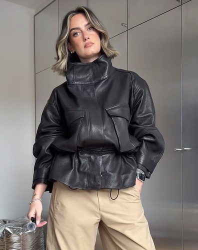 Studio black leather - black,