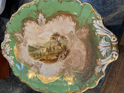Antiq coalport serving plater - coalport,