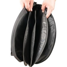 Cymbal Storage Bag Drum Accessories Bag 20 inch Padded Divider Dustproof Oxford
