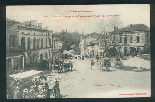 Old postcard lanta - postcard,