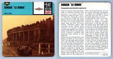 Singer 'Le Mans' - 1934-36 - Competition Edito Service #21-08 Auto Rally Card