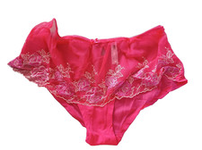 Sorbet Boutique Pink Mix Floral Embroidered Mesh High Waist Brief/Knickers UK 18