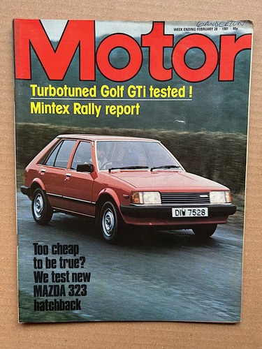Mazda 323 motor magazine - mazda,