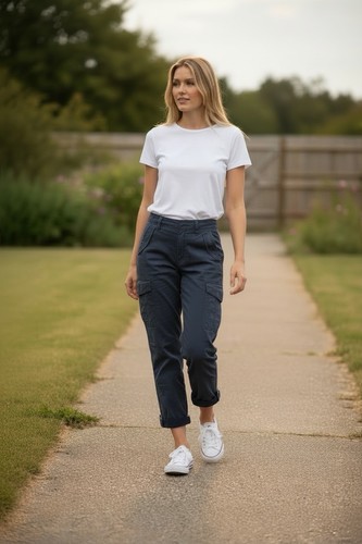 Cargo cropped trousers - cargo,