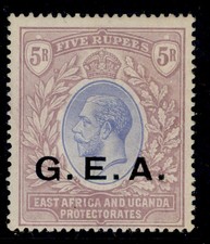 TANGANYIKA GV SG59, 5r blue &