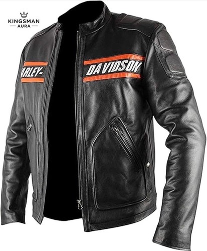 Harley davidson black leather - harley-davidson,