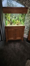 Solid Oak Fish Tank Full Set