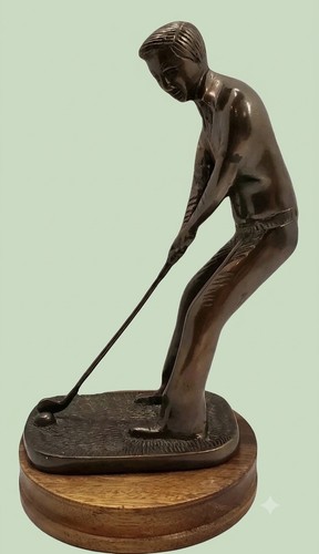 Vintage antique golfer - antique, in